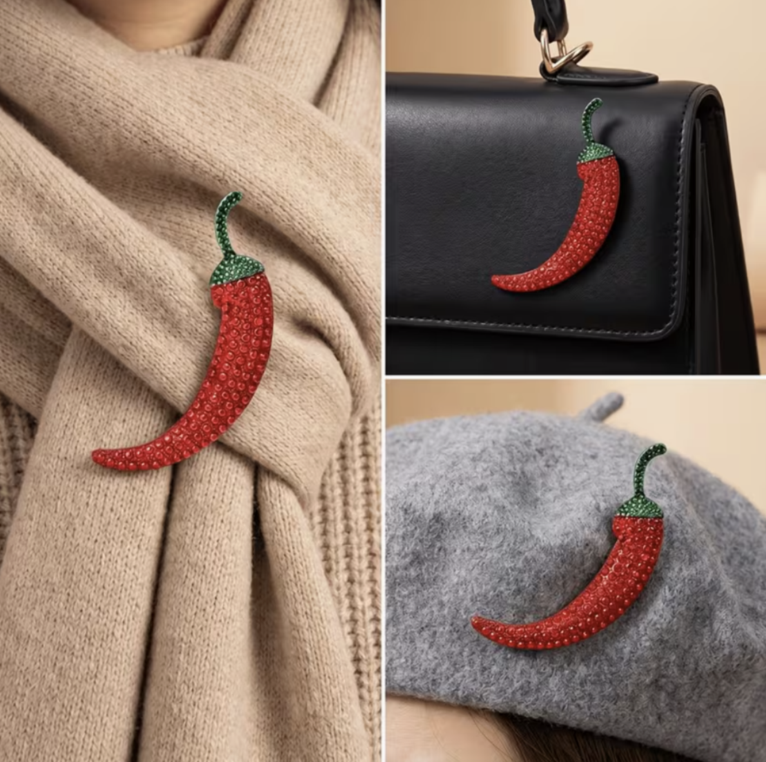 Fashionable Chilli Brooche