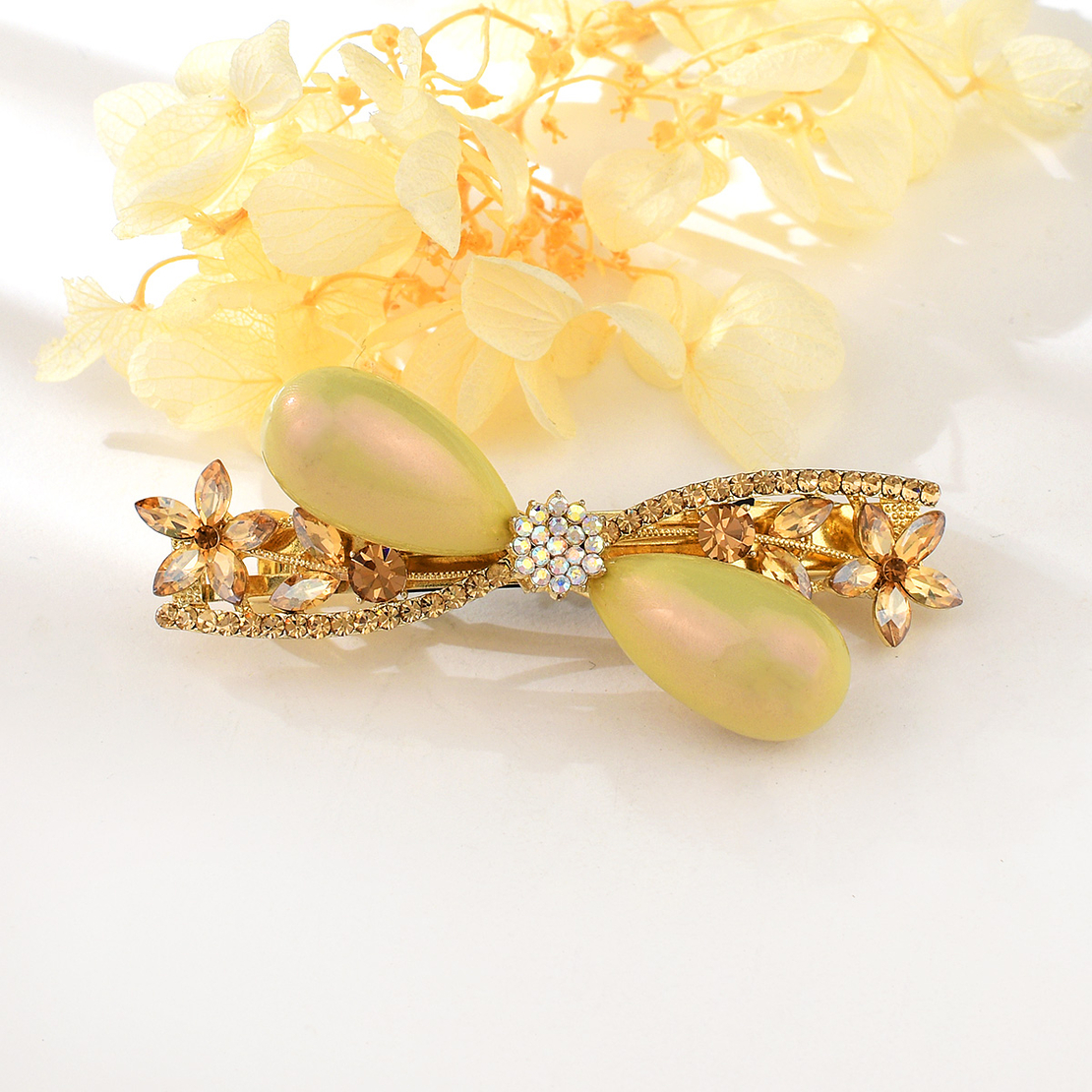 FANTASY HAIR CLIP YELLOW GOLD PLATING