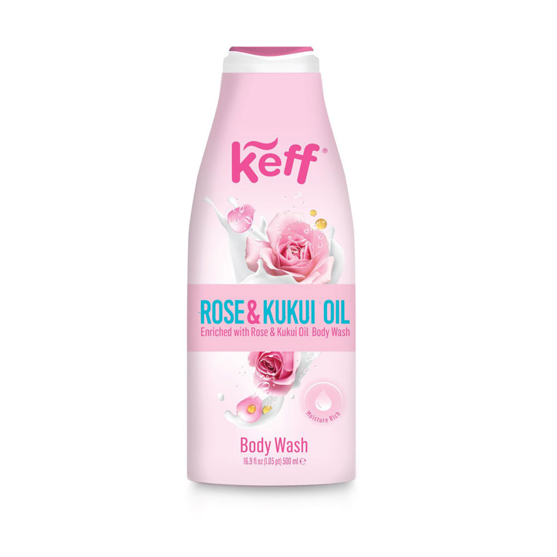 Keff Body Wash Rose & Kukui Oil