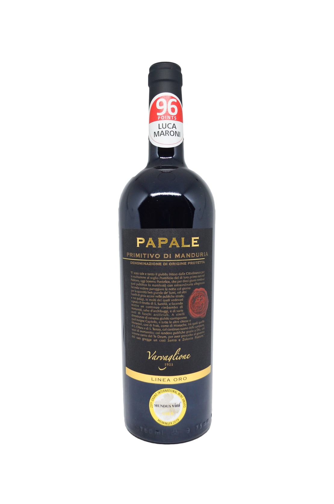 VARVAGLIONE - PAPALE LINEA ORO PRIMITIVO DI MANDURIA