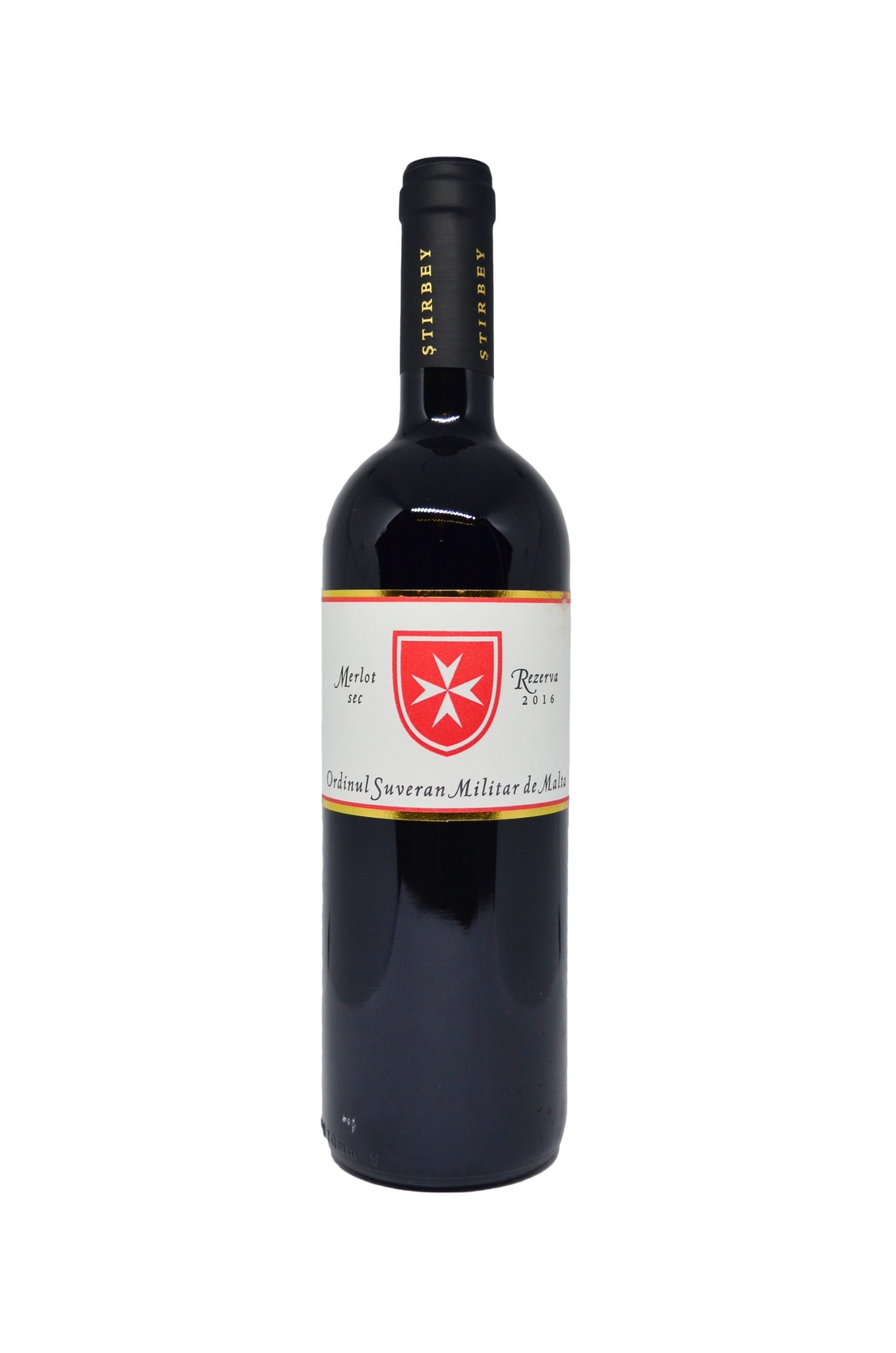 ŞTIRBEY MERLOT REZERVA ORDINUL DE MALTA 2018