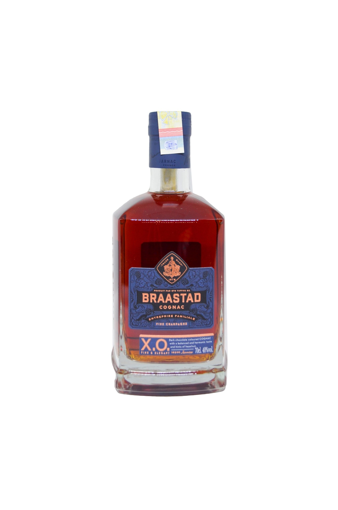 COGNAC BRAASTAD XO <br> 70 cl