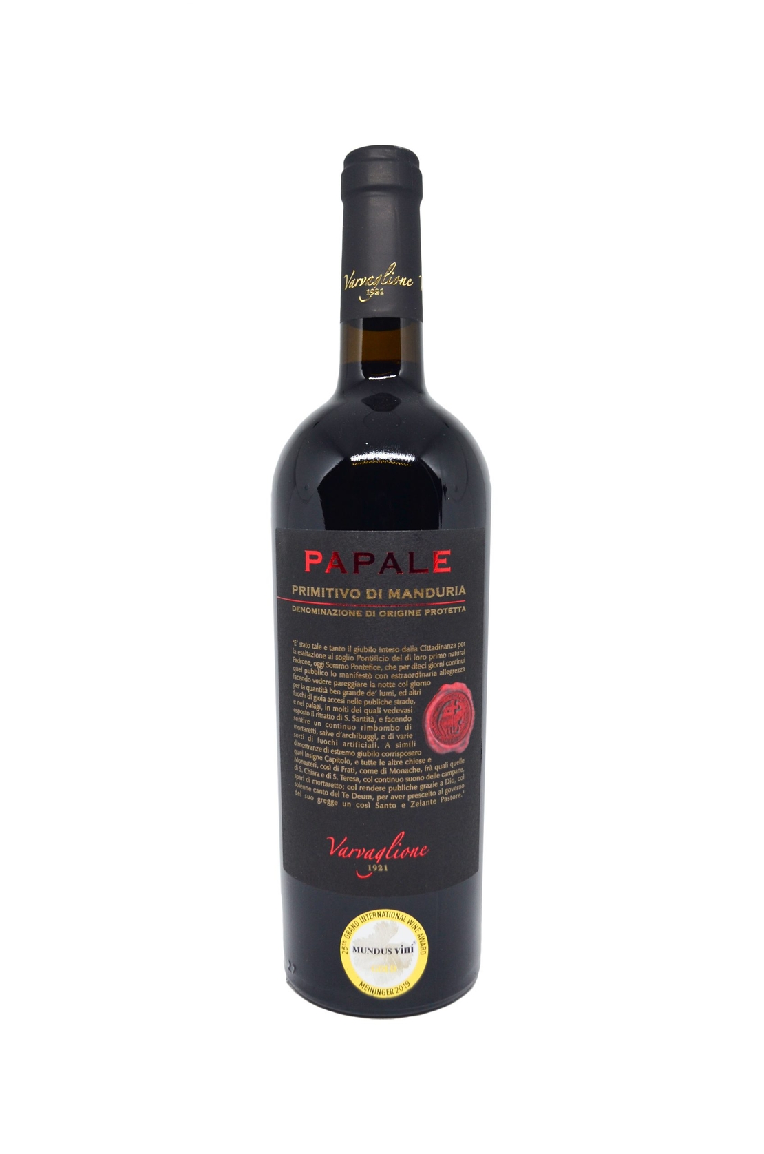 VARVAGLIONE - PAPALE PRIMITIVO DI MANDURIA