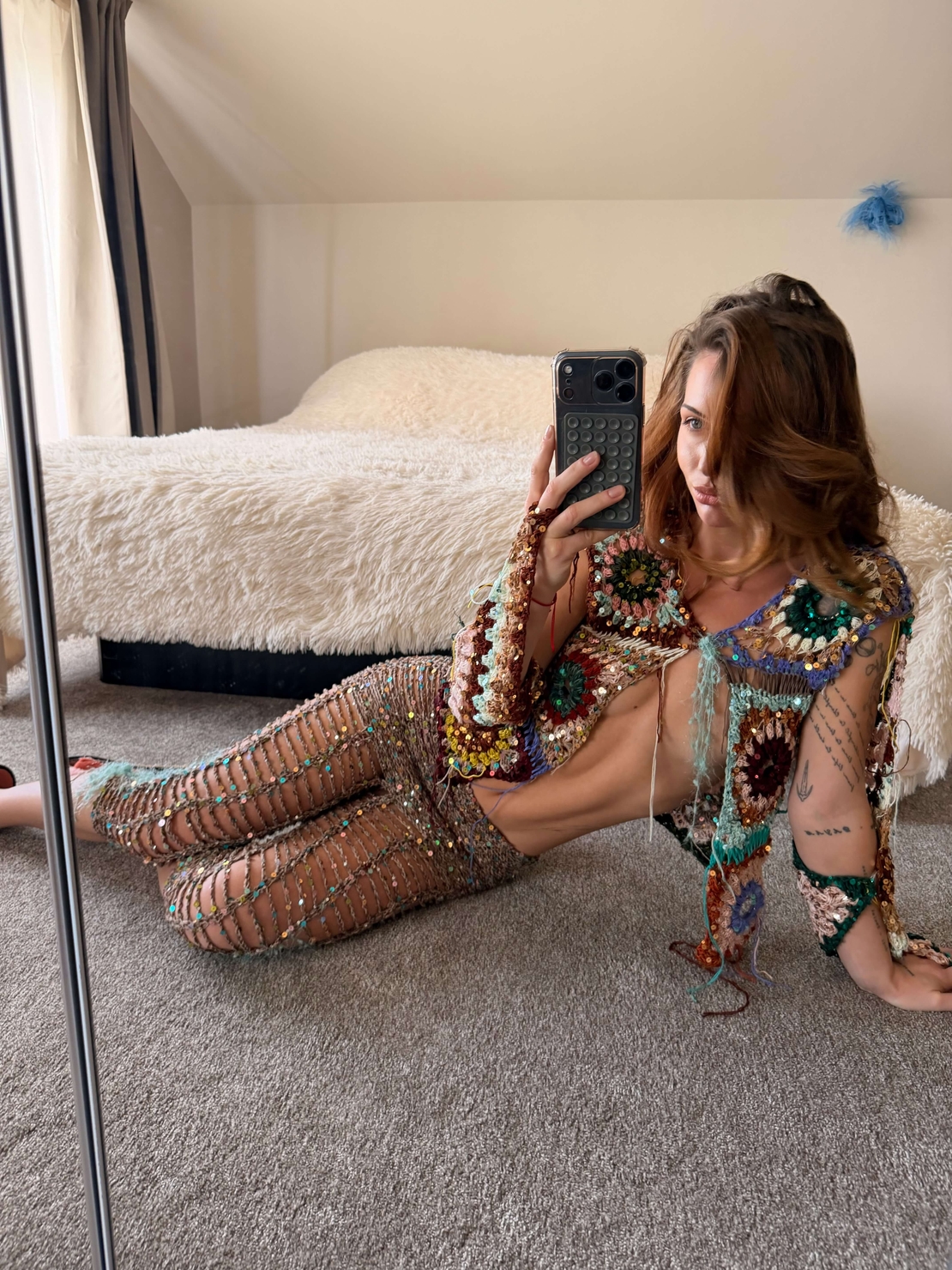 Shimmer 3/4 Chain Pants