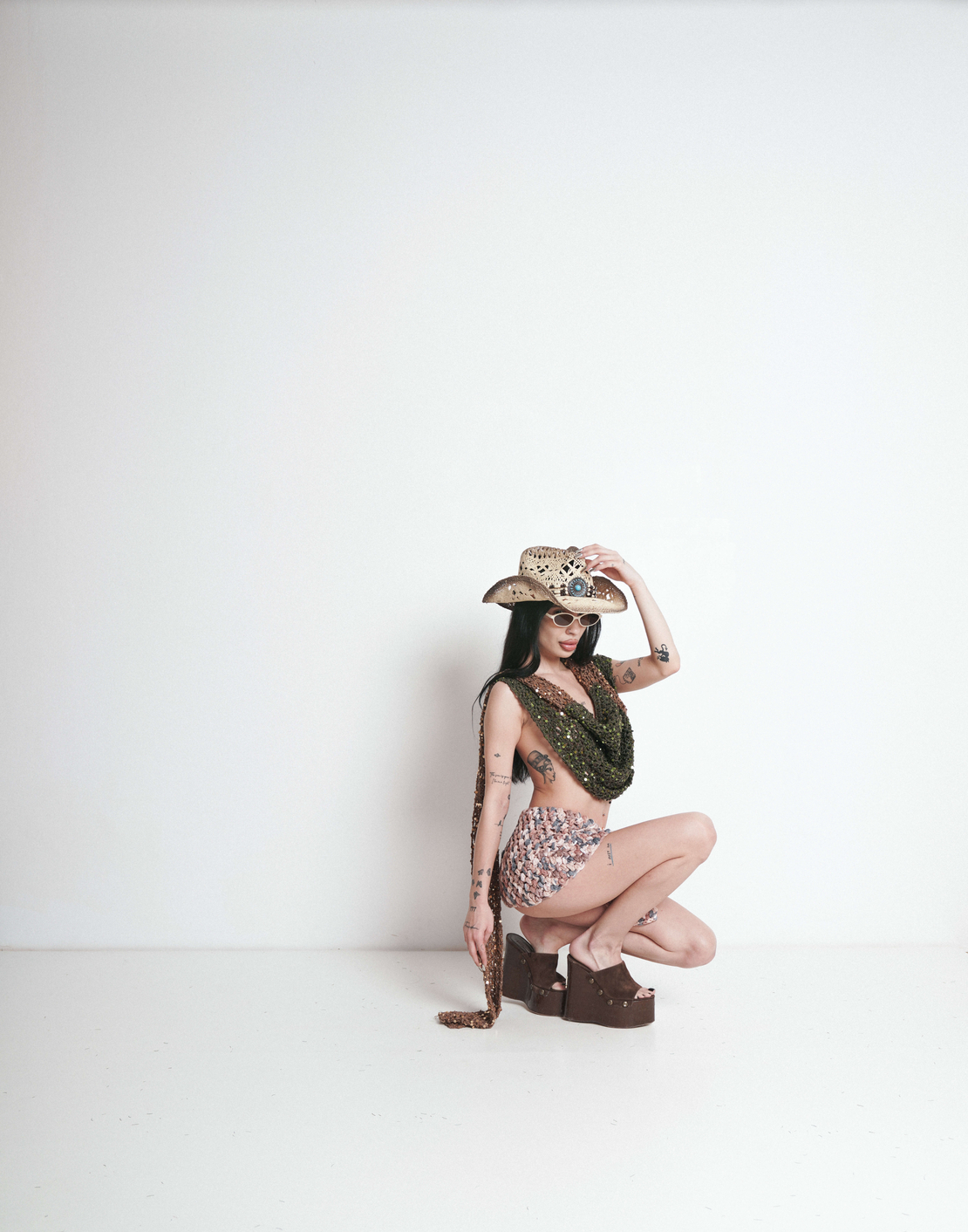 Shimmer Hooded Multiway Scarf