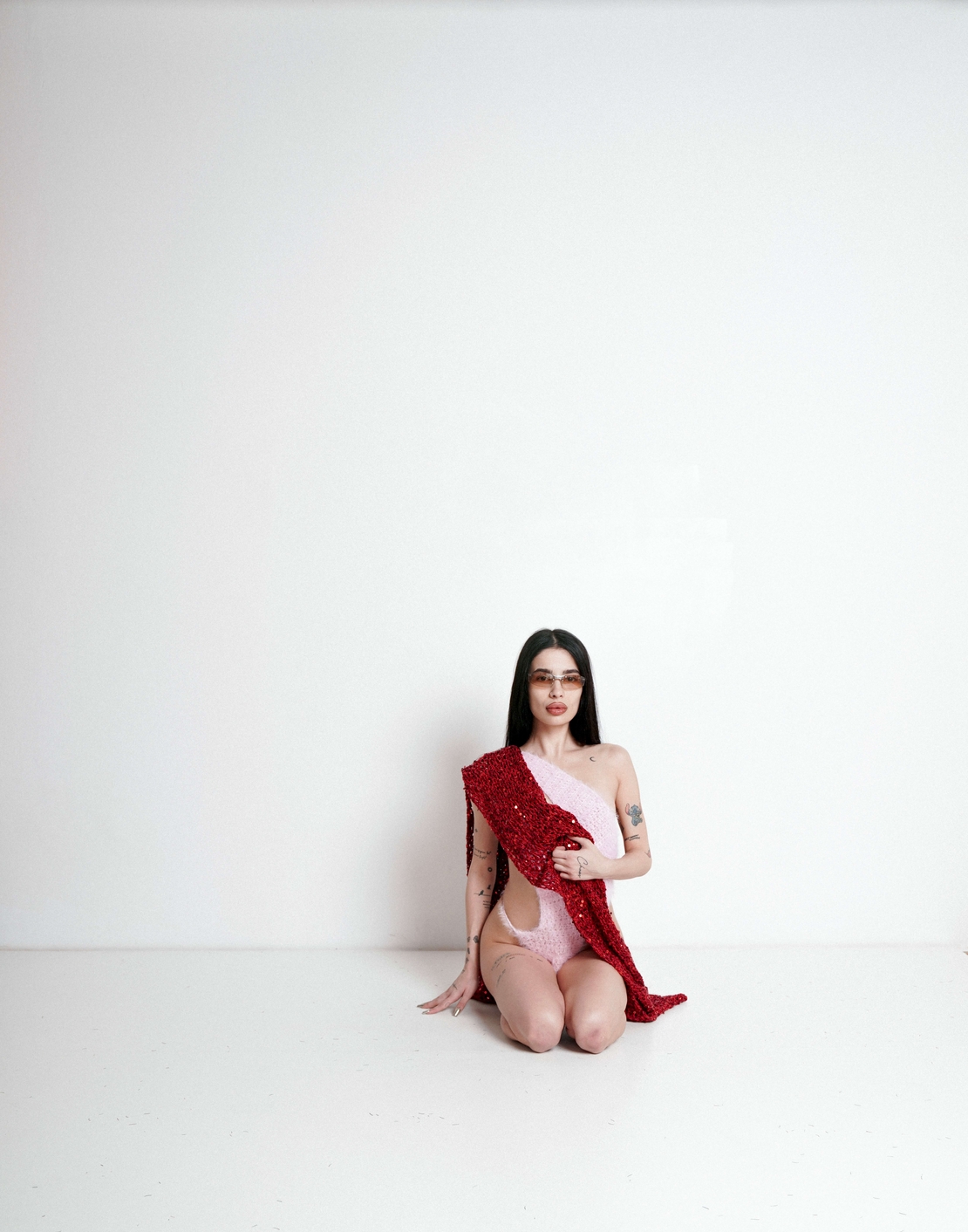 Scarlet Red Shimmer Multiway Skirt