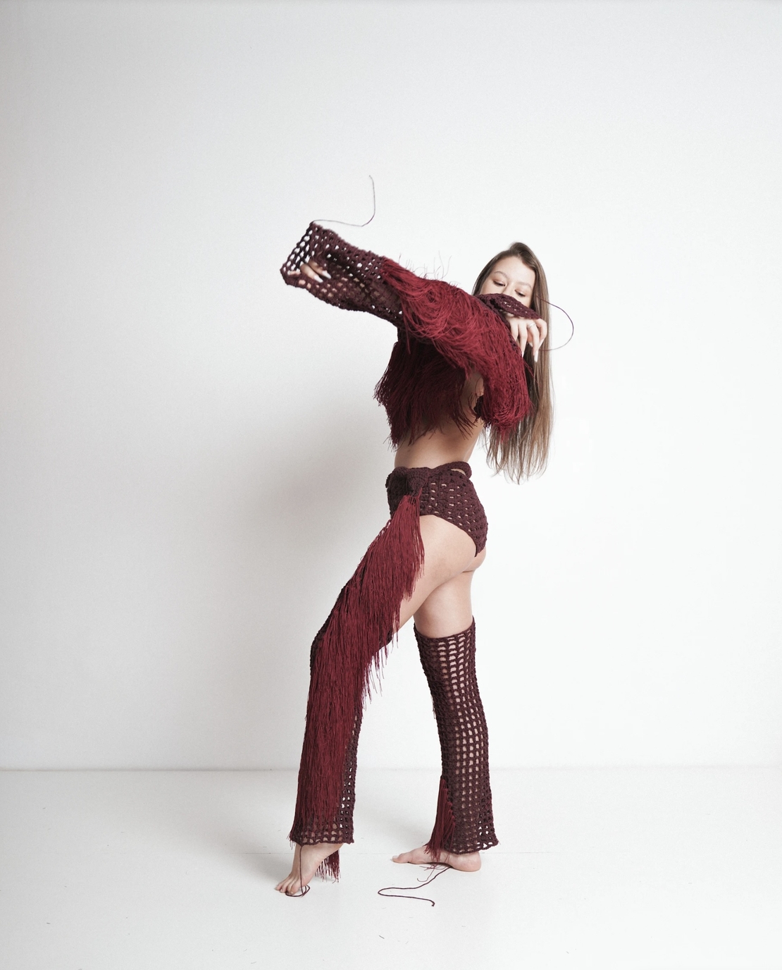 Rodeo Shorts and Fringe Chaps Bordeaux