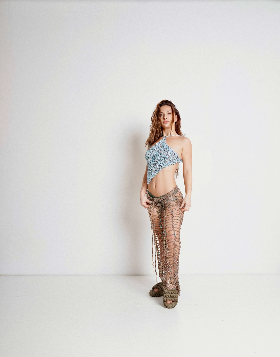 Shimmer Chain Pants