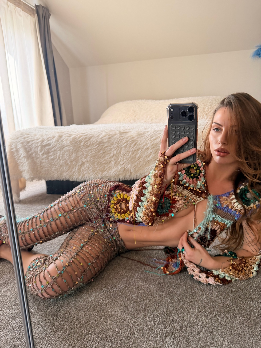 Shimmer 3/4 Chain Pants