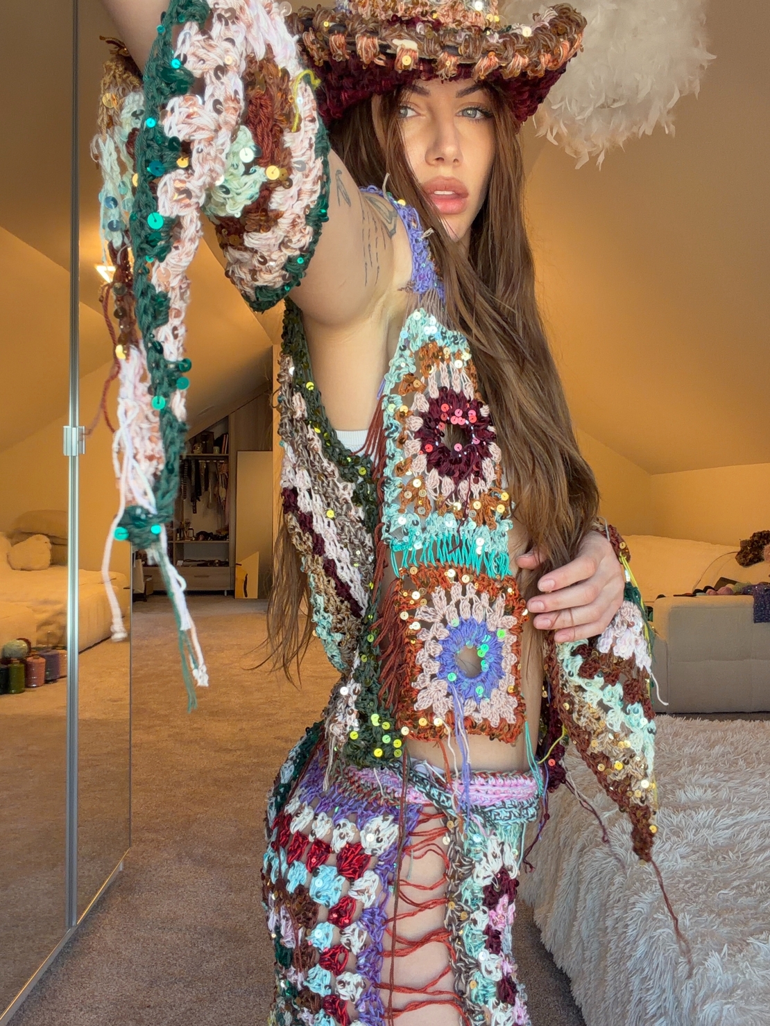 Shimmer Mosaic Blouse
