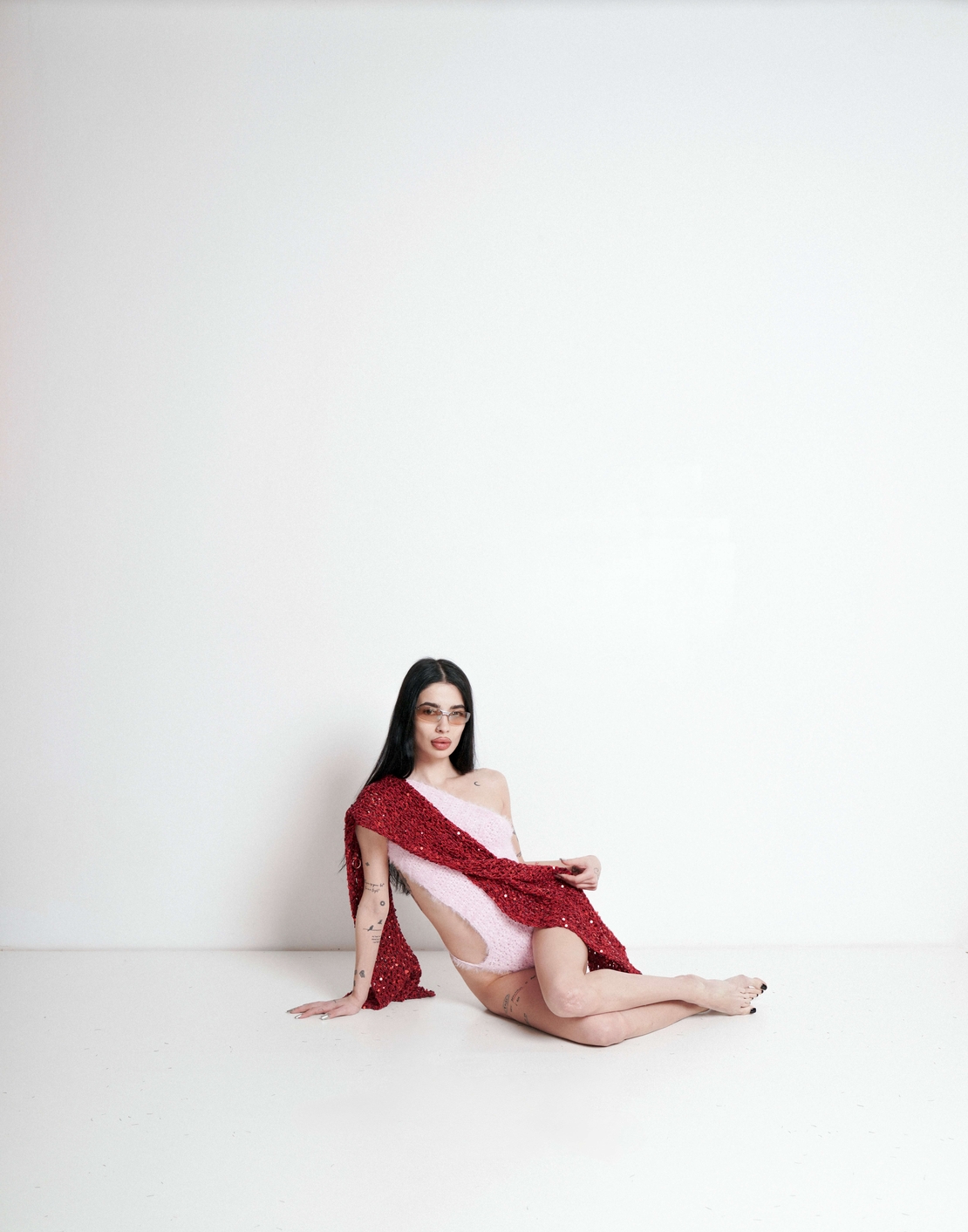 Scarlet Red Shimmer Multiway Skirt