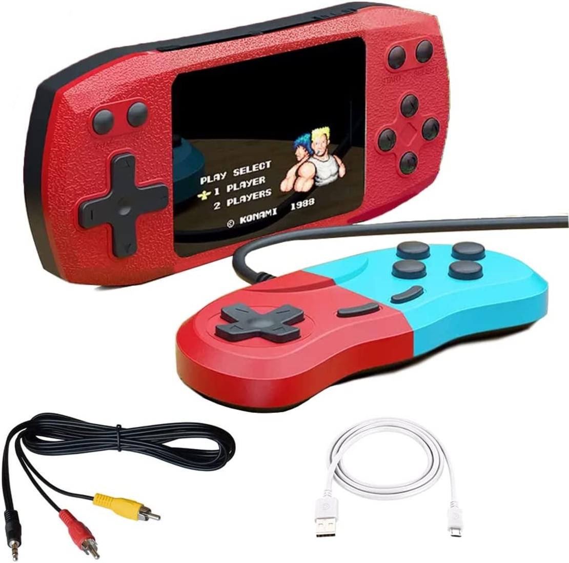 Consolă portabilă cu 620 de jocuri - 884416 - roșu