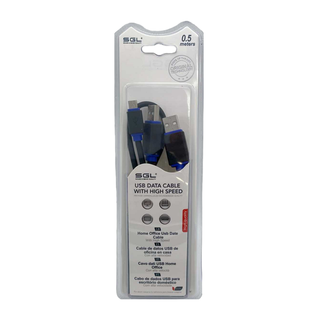 Cablu transfer de date - 1555 - USB Mini/2 x USB A MAST - 50cm - 097978