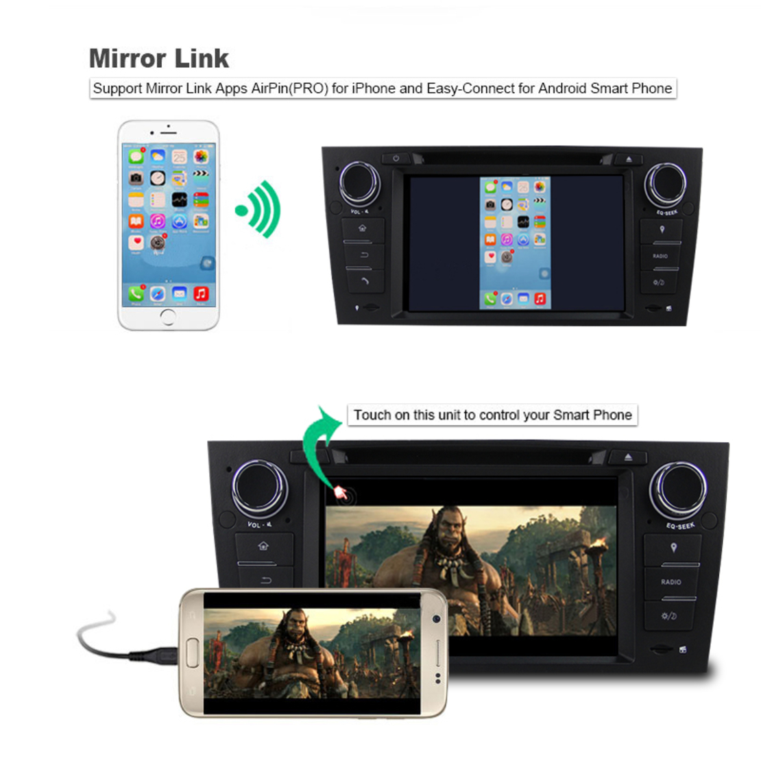 Sistem audio auto 2DIN - BMW E90 - Android - 111904