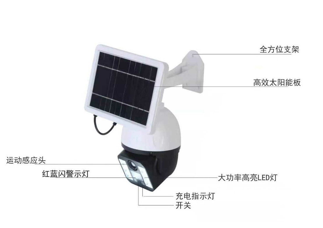 Spot LED cu panou solar in forma de camera - T30 - 700301