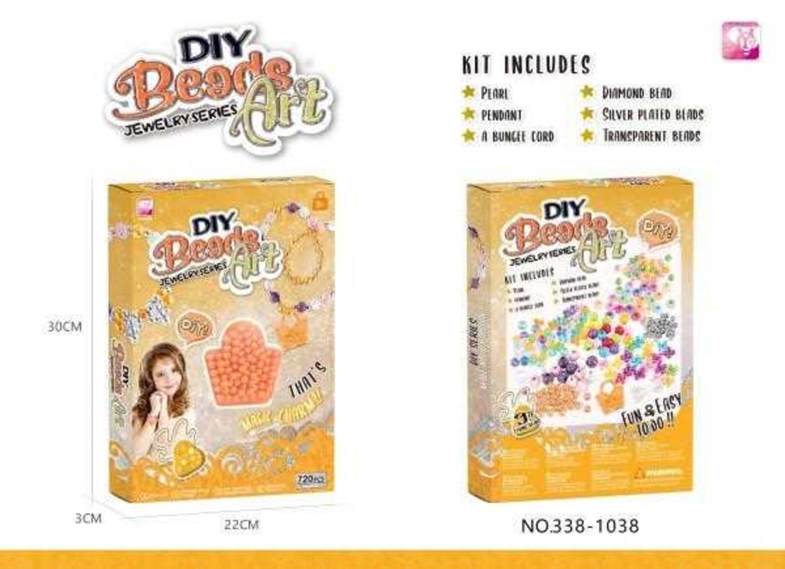 Trusă de bijuterii DIY - 338-1038 - 222266 - Galben