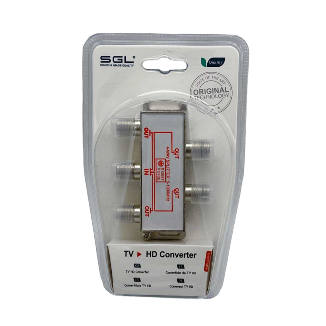 Splitter pentru conectarea unei antene TV - 4Way Splitter - 1803 - 098517