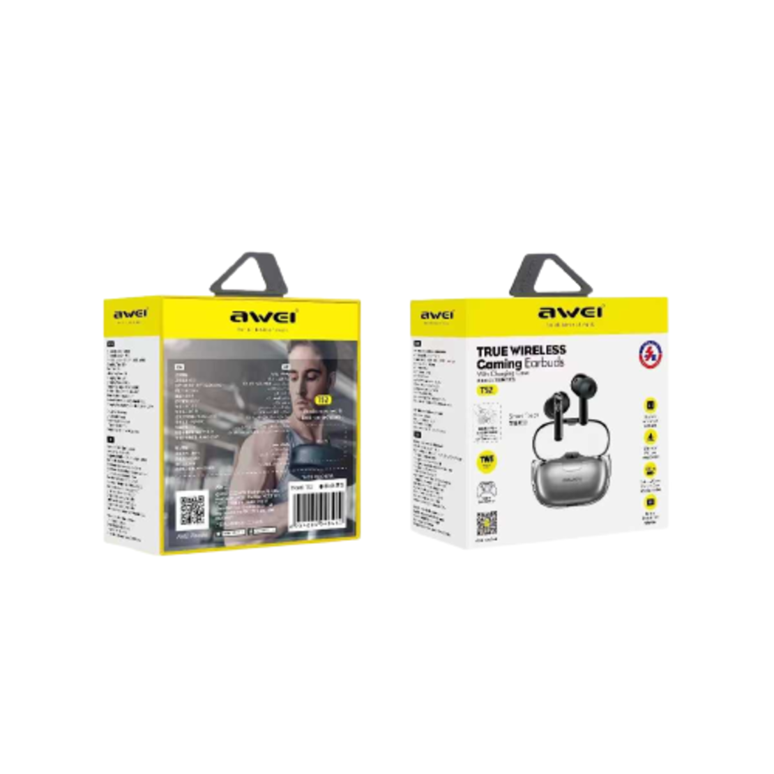 Căști wireless cu carcasă de încărcare - Bluetooth - T52 - AWEI - 888650