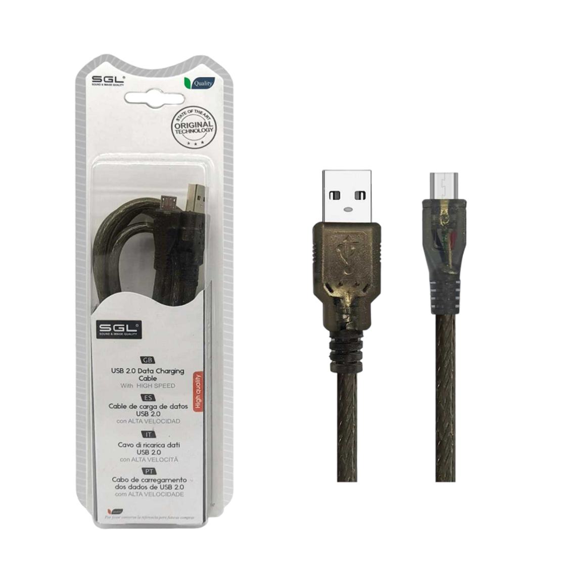 Cablu de încărcare și date - 13S - USB-A tată/Micro USB - 5m - 097381