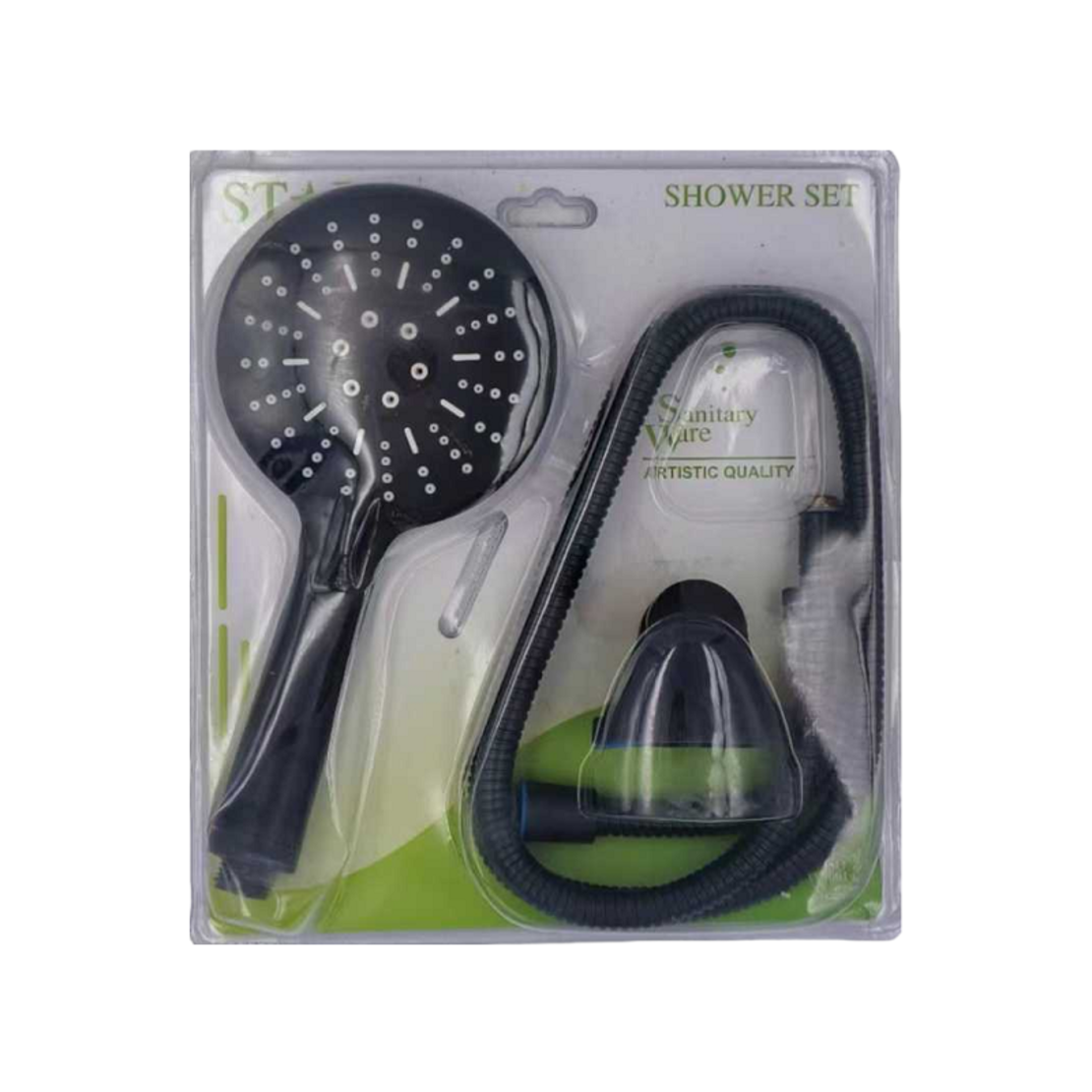 Cap de dus cu reglare a presiunii si furtun - 1,5m - Negru - 230760
