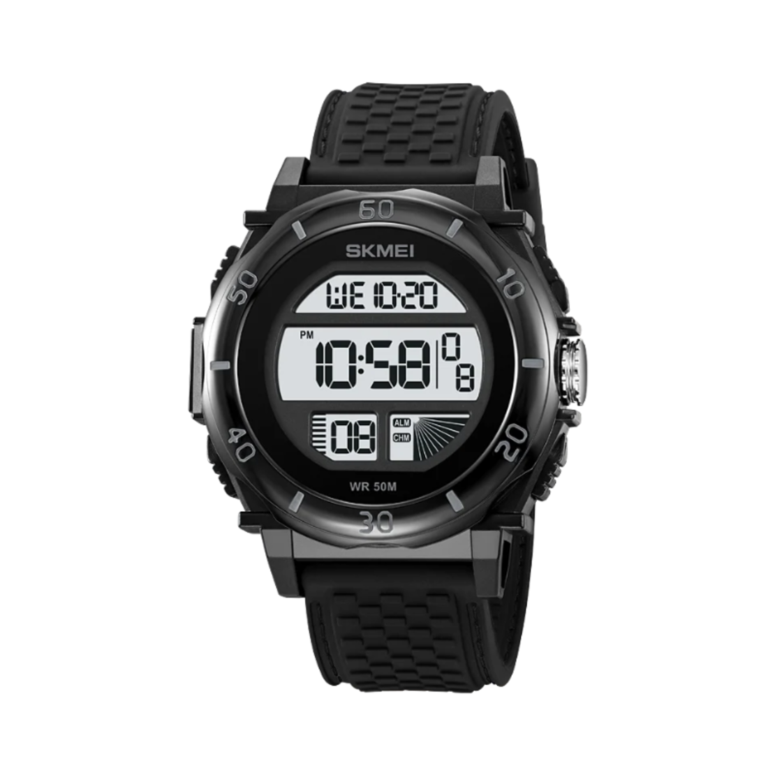 Ceas digital de mână - Skmei - 2099 - negru/alb