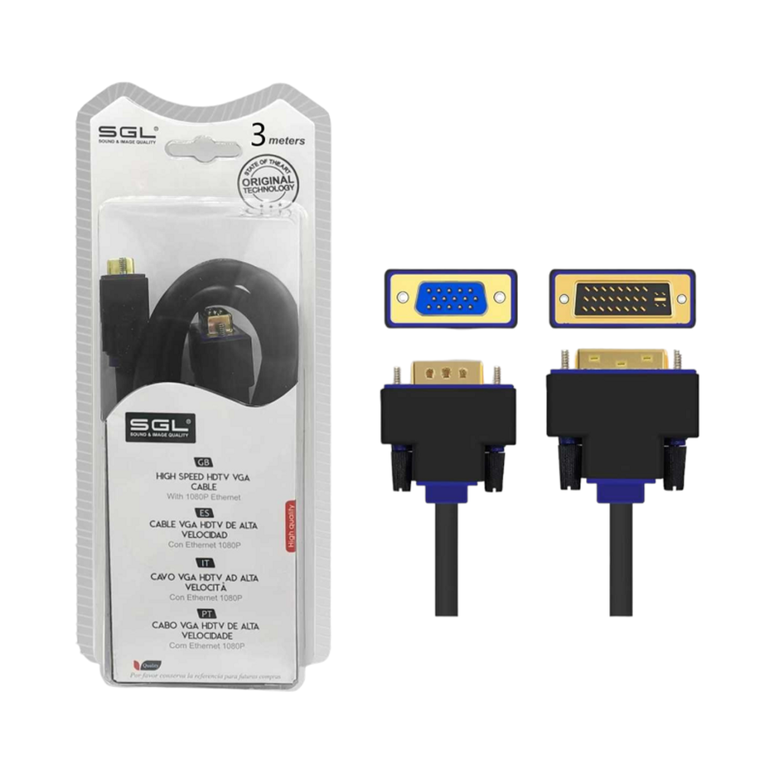 Cablu VGA la DVI - A1595-550 - 3m - 095516