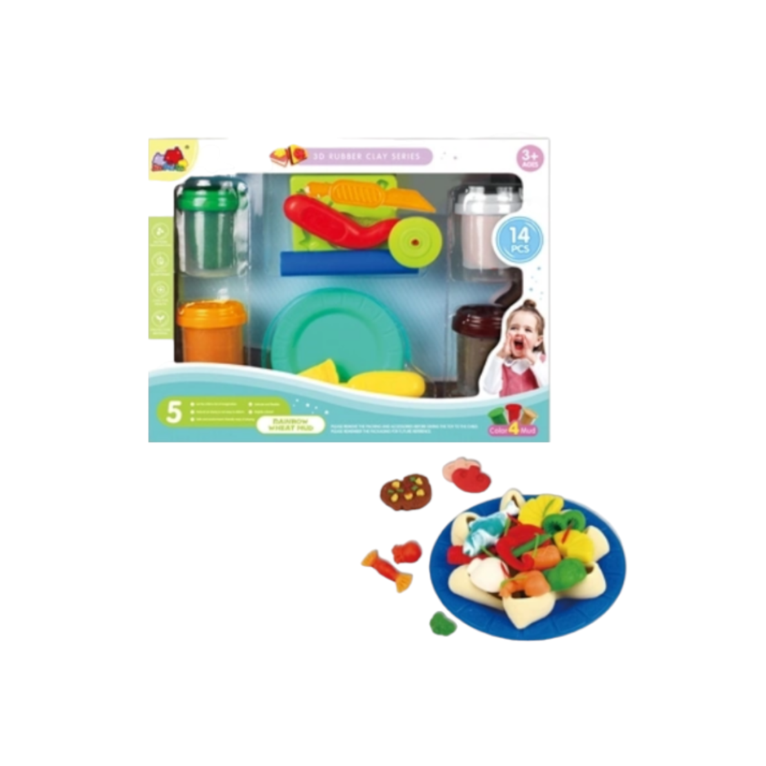 Set creativ cu plastilina si accesorii - 5838-12 - 310389