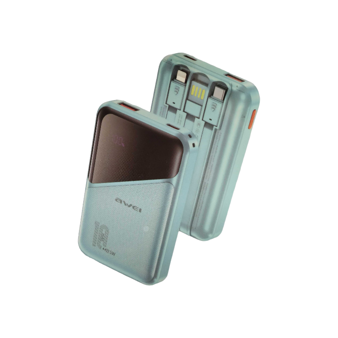 Baterie externa - P64K - 10.000mah - 22.5W - AWEI - 012904 - Albastru