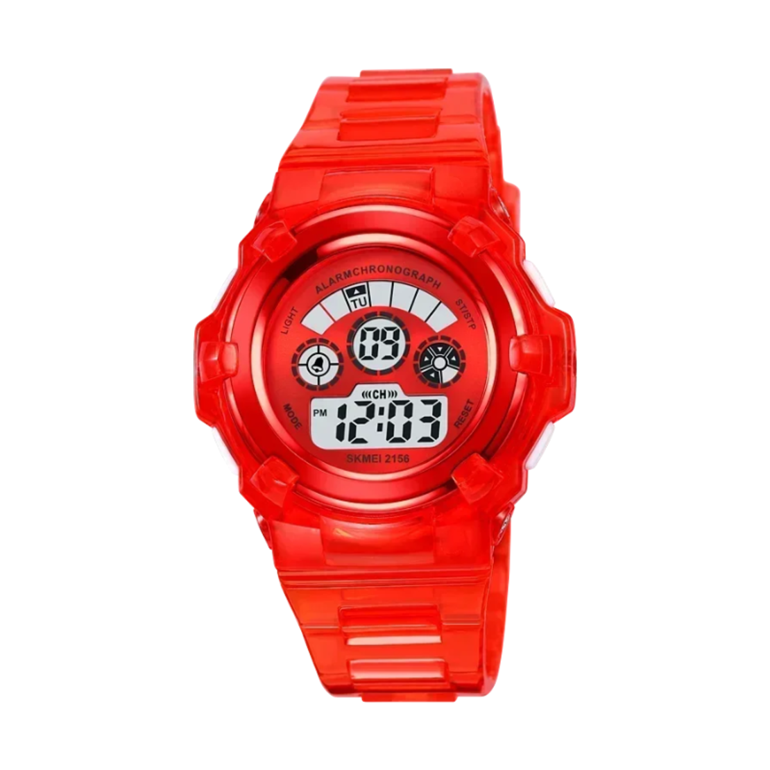 Ceas digital de mână - Skmei - 2156 - Roșu