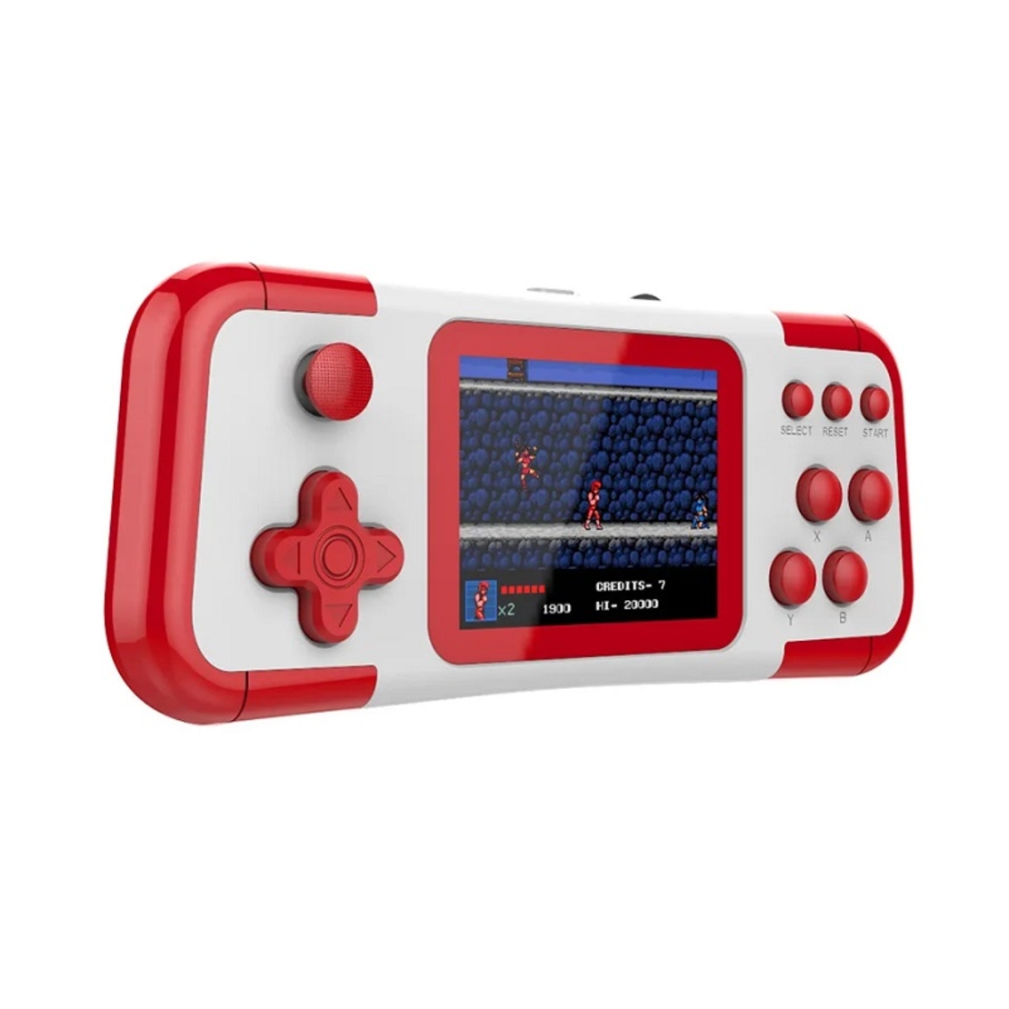 Consolă de jocuri portabilă - A12 - 811030 - Albă cu roșu
