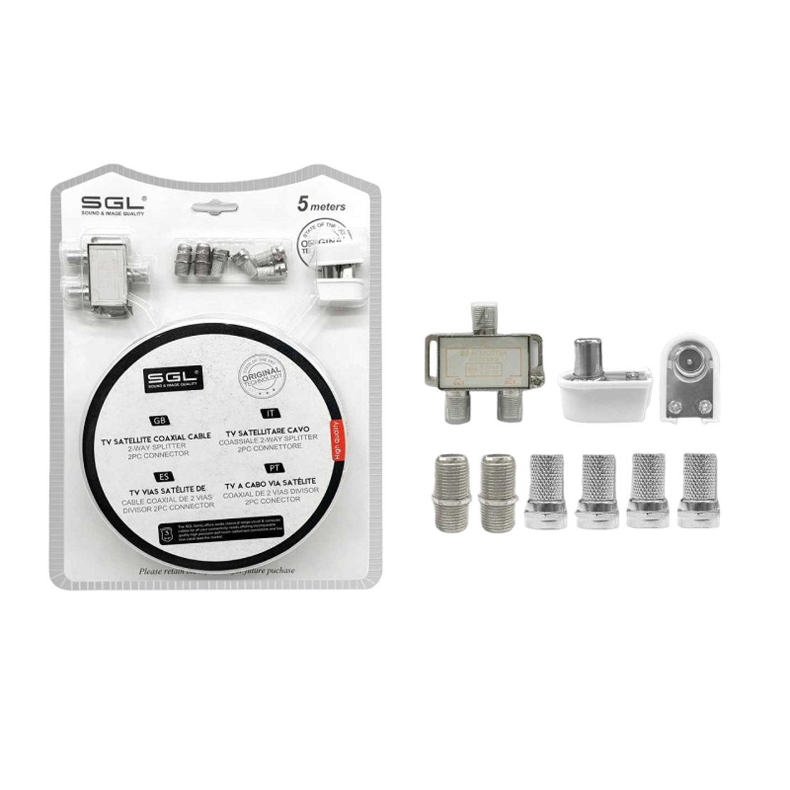 Kit conectare antenă TV - 7221-1 - 5m - 096704