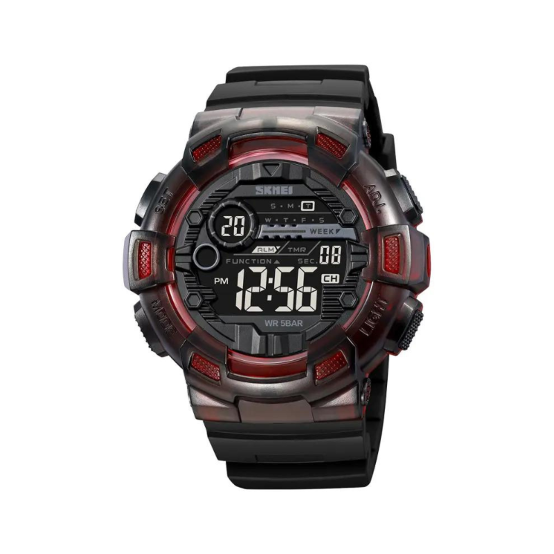 Ceas digital de mână - Skmei - 2110 - Negru/Portocaliu