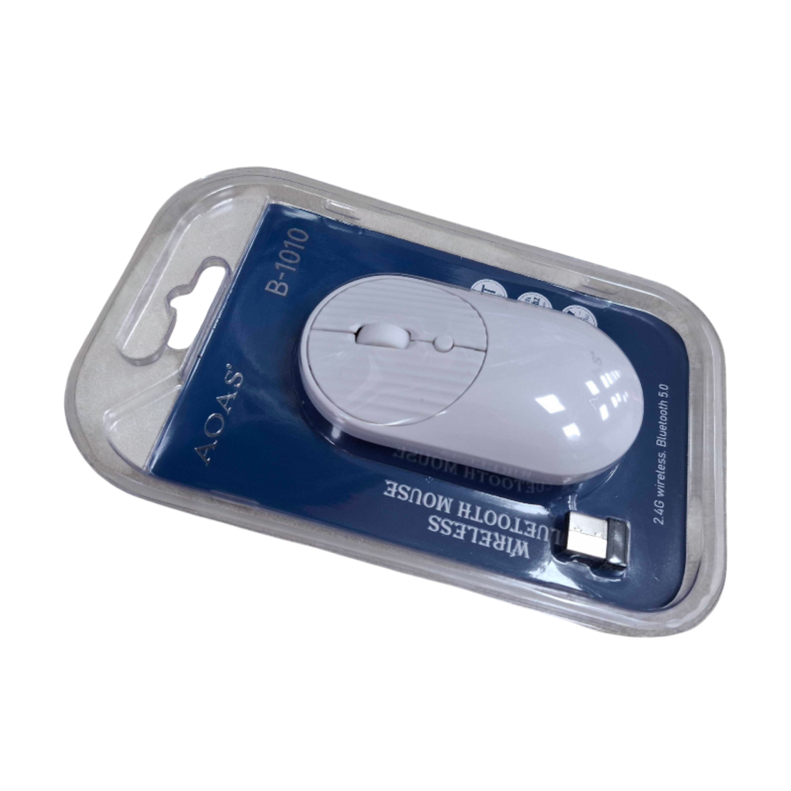 Mouse fără fir - 1001 - AOAS - 654863 - Alb