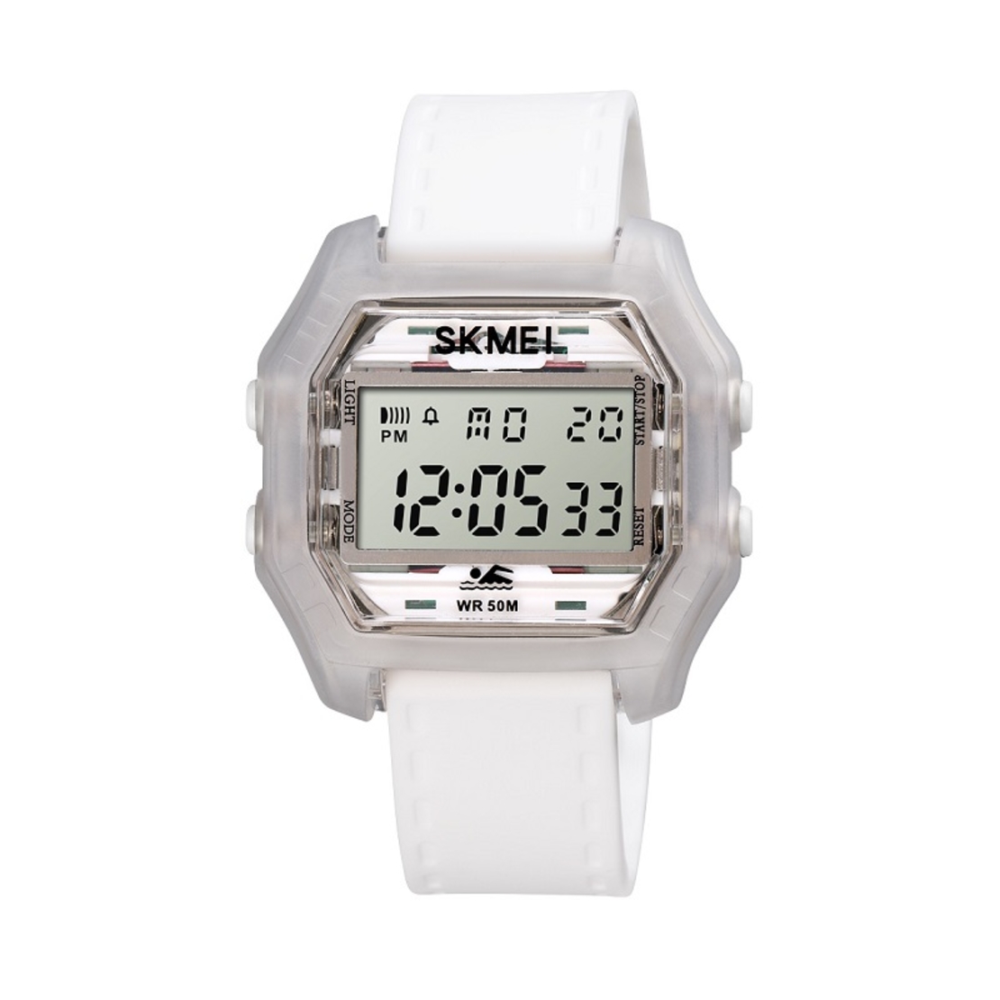 Ceas de mână digital - Skmei - 1623 - Alb