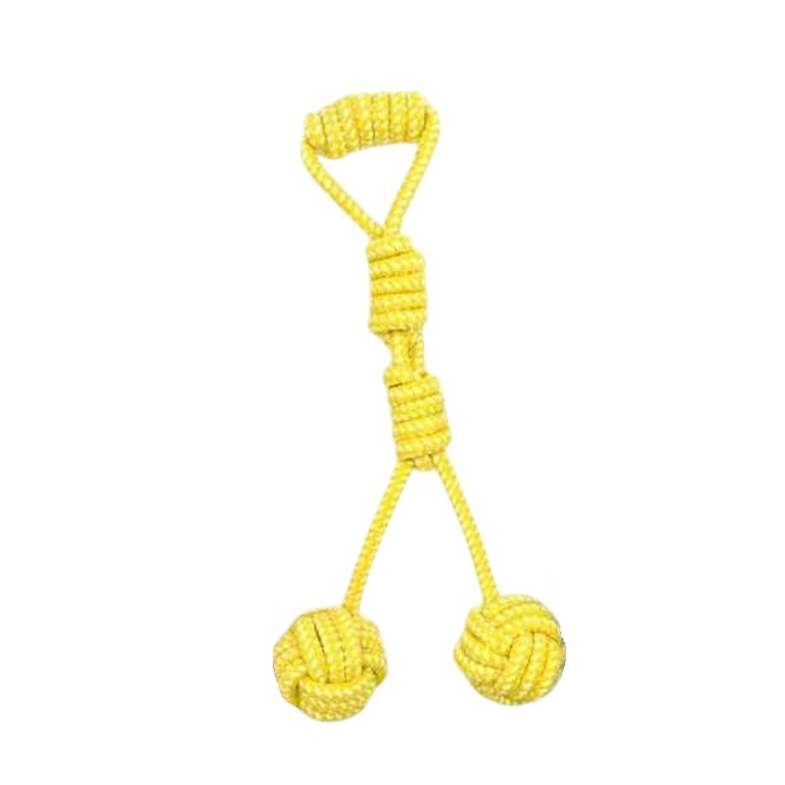 Jucărie pentru câini cu mingi de frânghie - 40cm - 550539