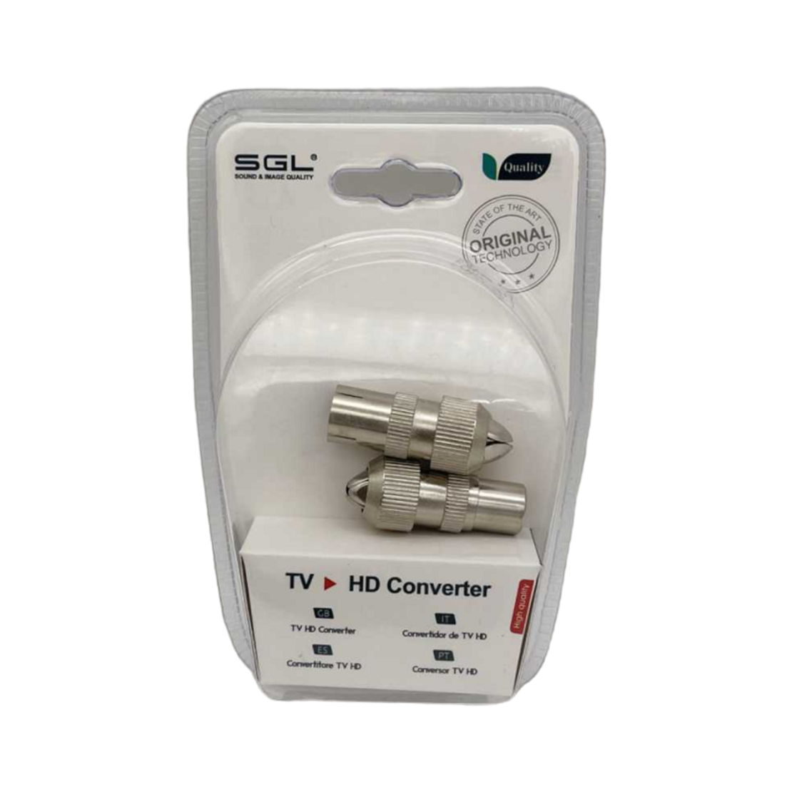 Conector pentru antena TV coaxial RF - 2 buc. - 1 bărbat/1 femeie - 1325-2 - 098739