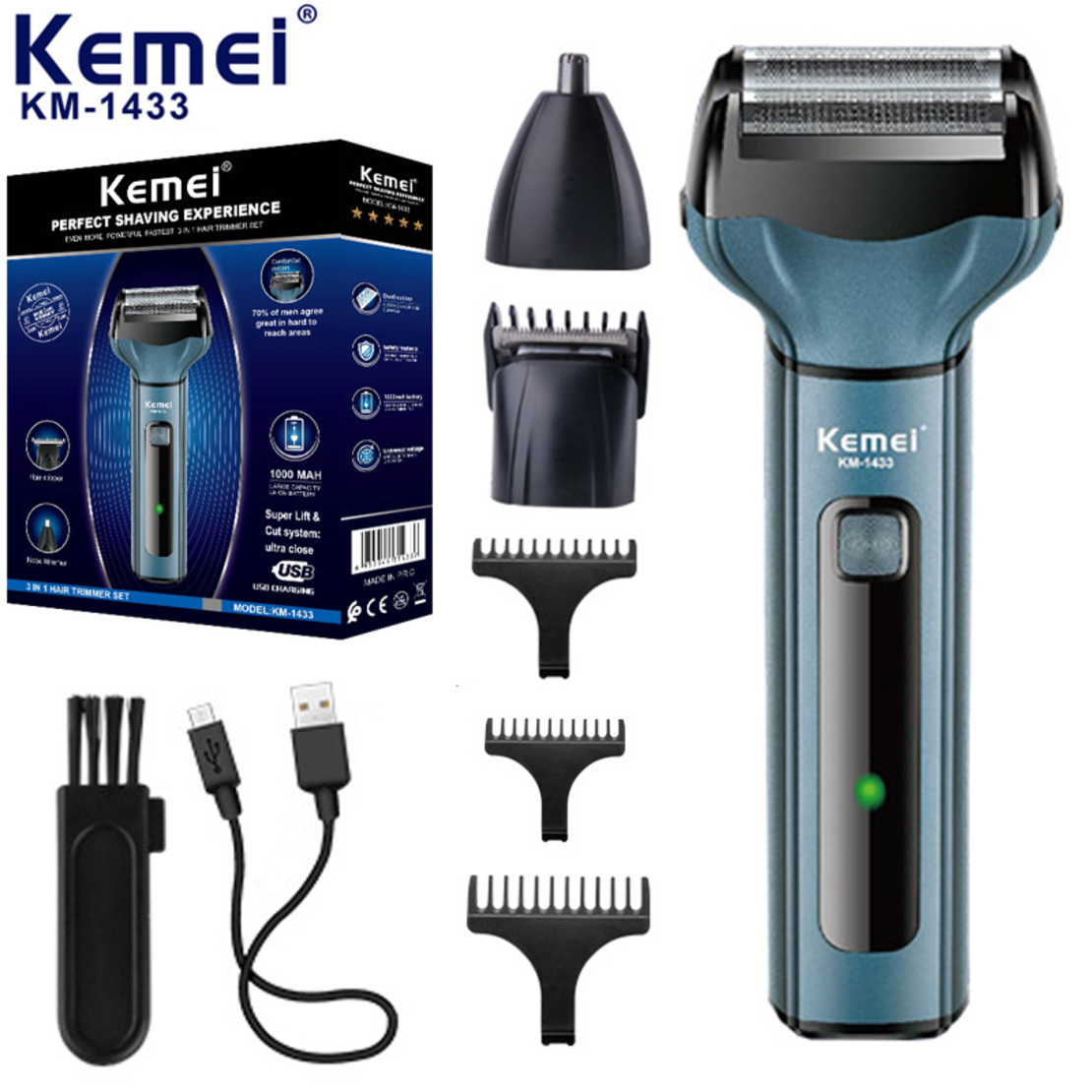 Clipper 3 in 1 - KM-1433 - Kemei