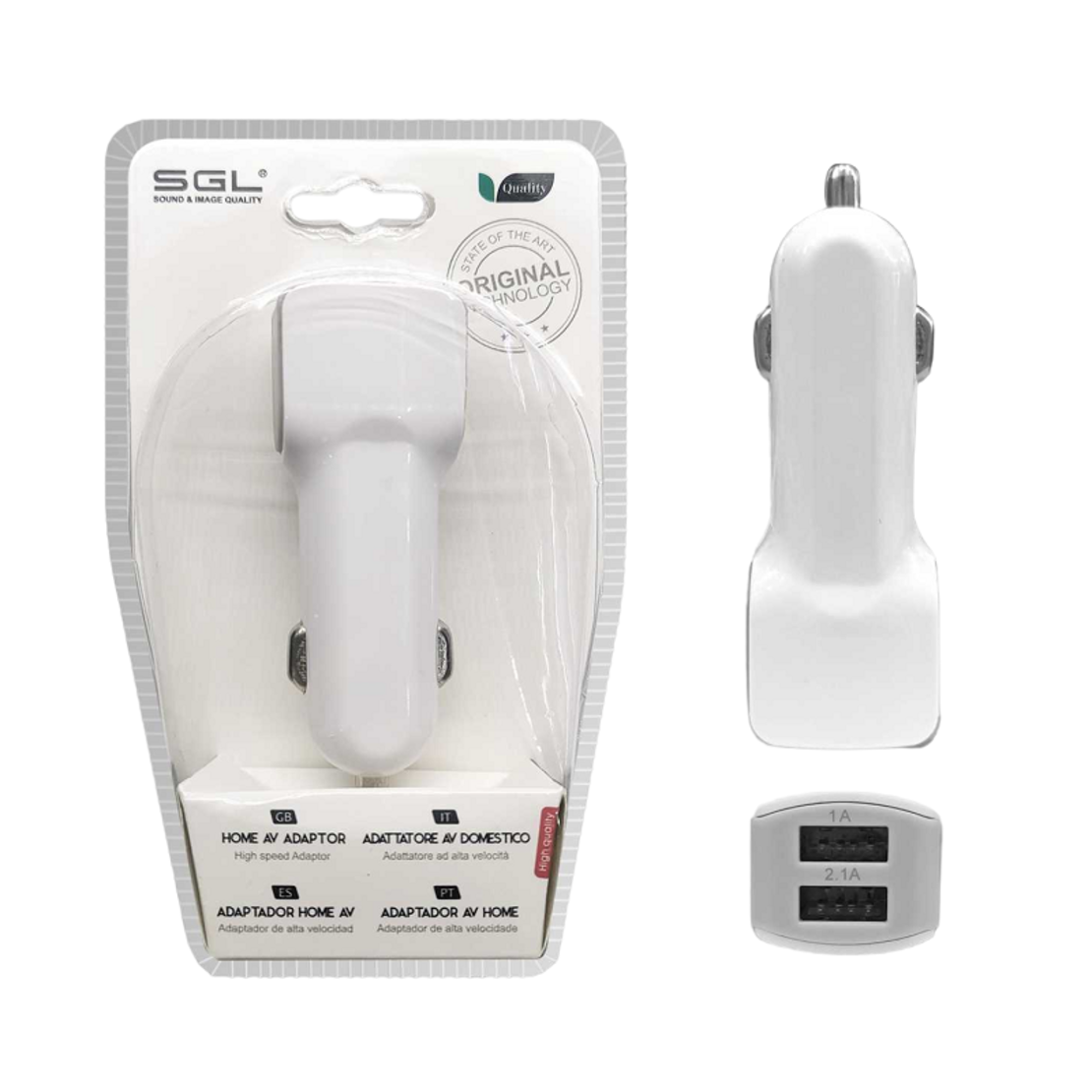 Incarcator bricheta auto cu 2 porturi USB - V2 - 099729