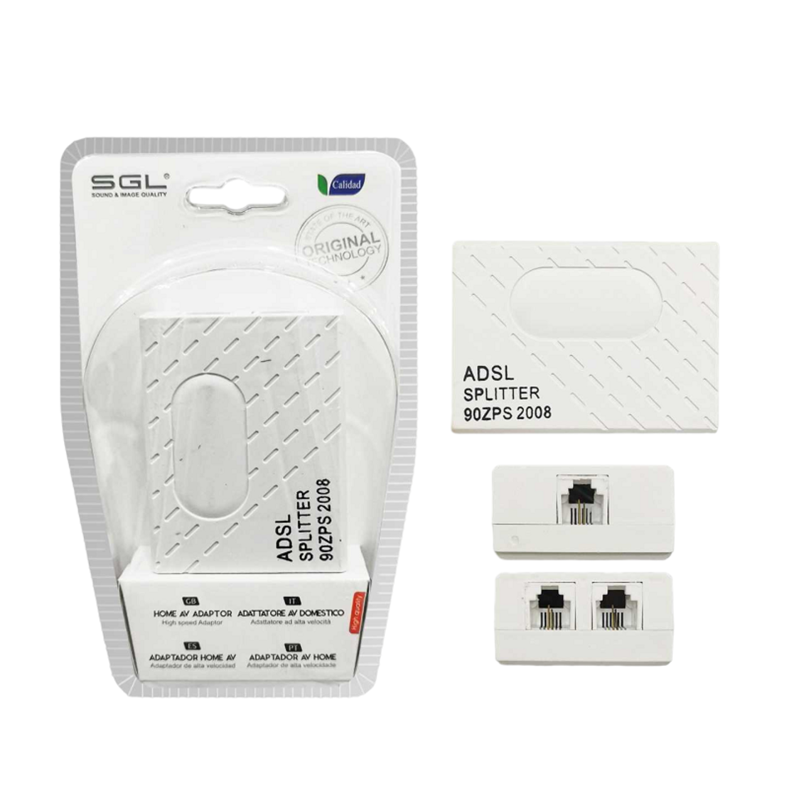 Splitter ADSL cu filtru pentru modem/router si PSTN - Splitter ADSL - 1790 - 098524