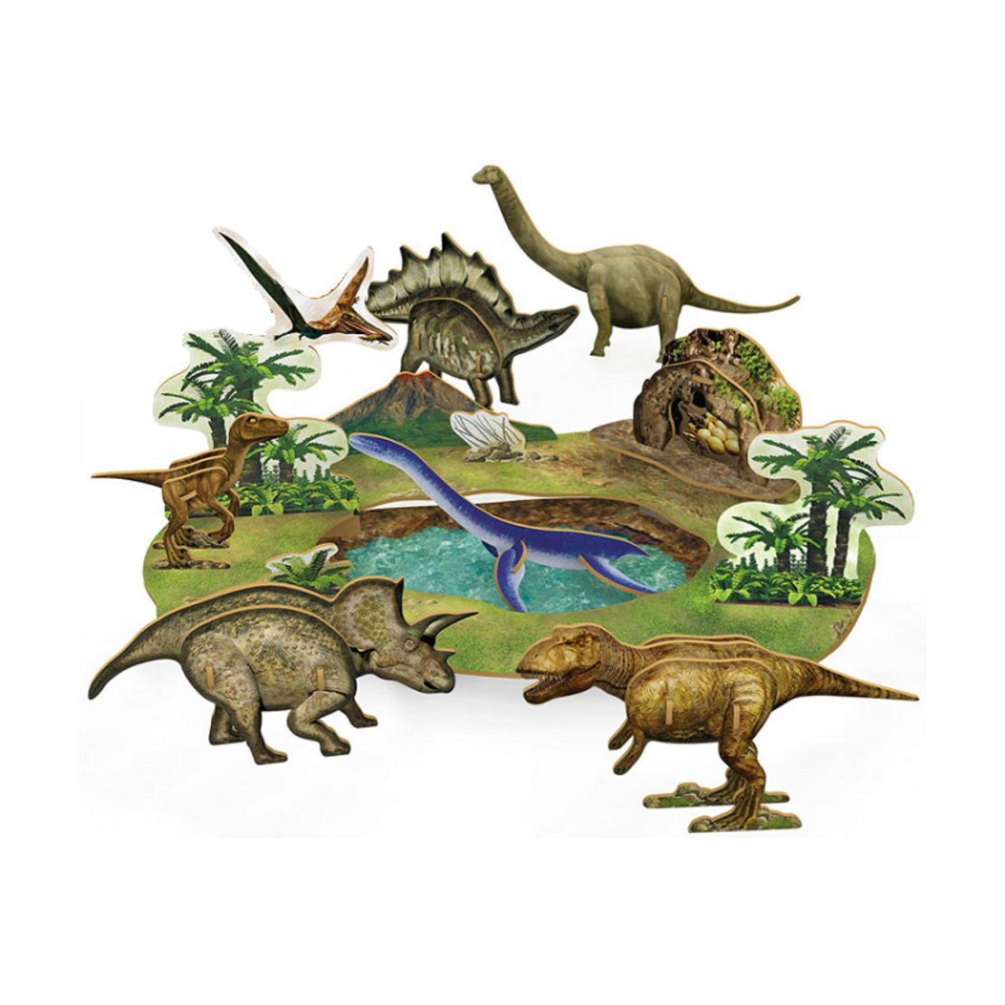 Puzzle 3D - Parcul dinozaurilor - GXF001C-13D - 310436