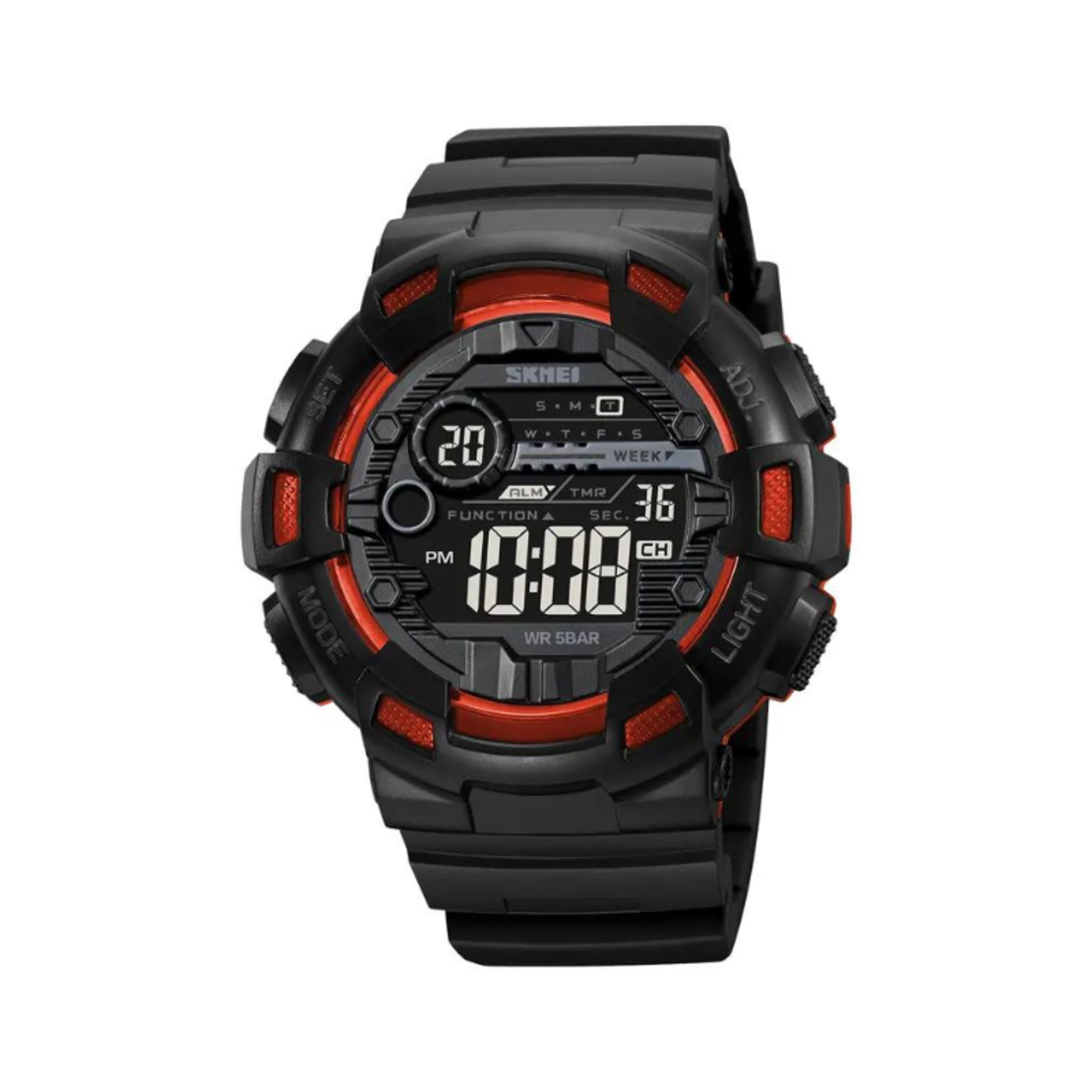 Ceas digital de mână – Skmei – 2110 - Negru/Roșu