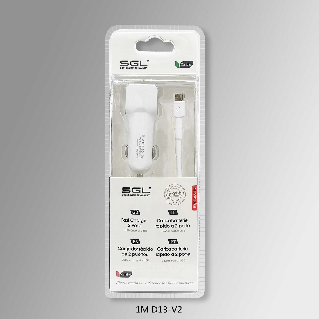 Incarcator auto - Micro USB - 1m - V8-D13 - 110206