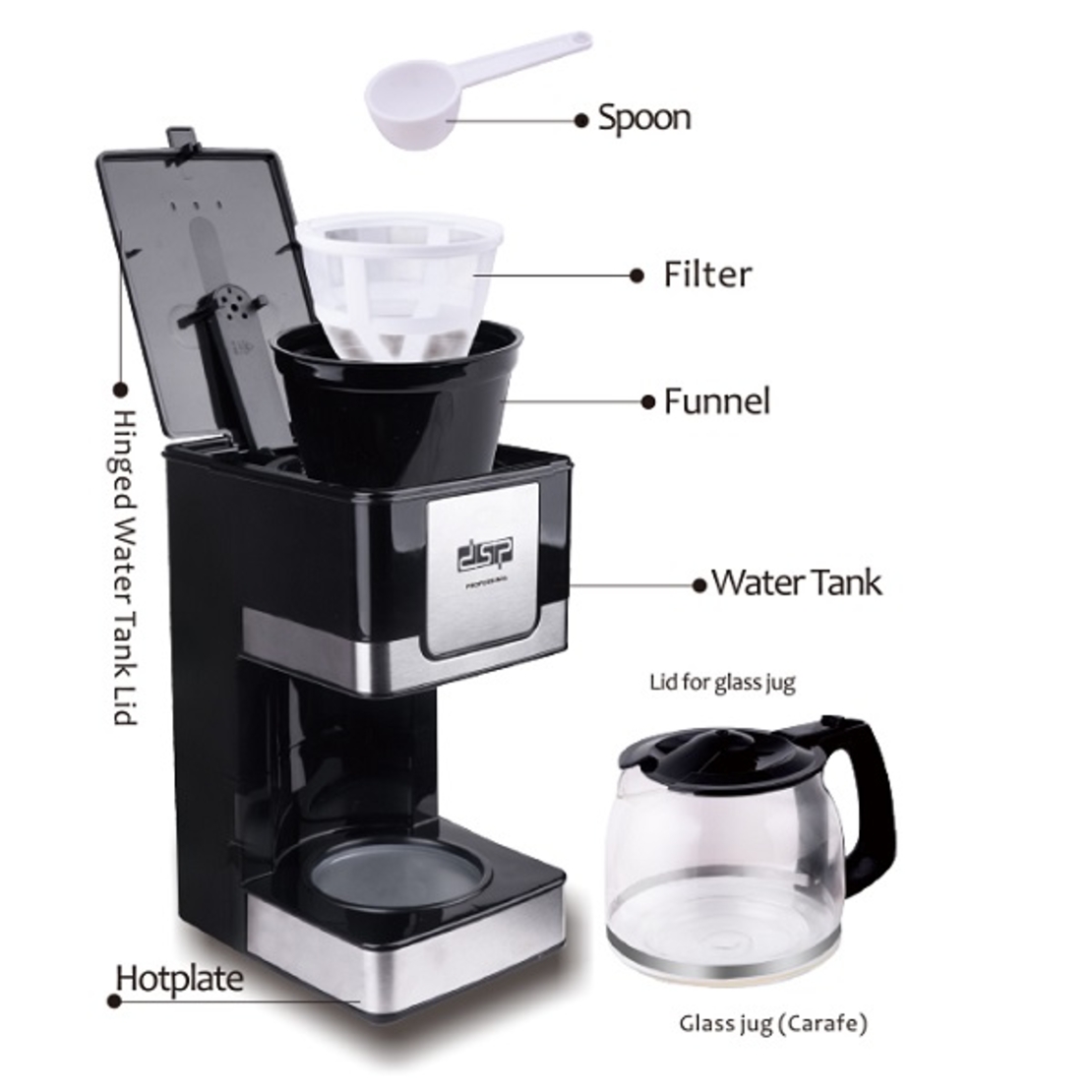 Aparat de cafea cu filtru - KA3024 - DSP - 561758