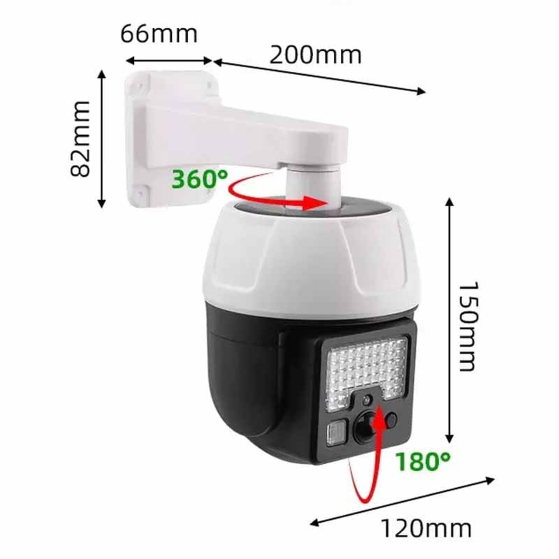Proiector solar LED și cameră simulată - 5118-1 - 311810
