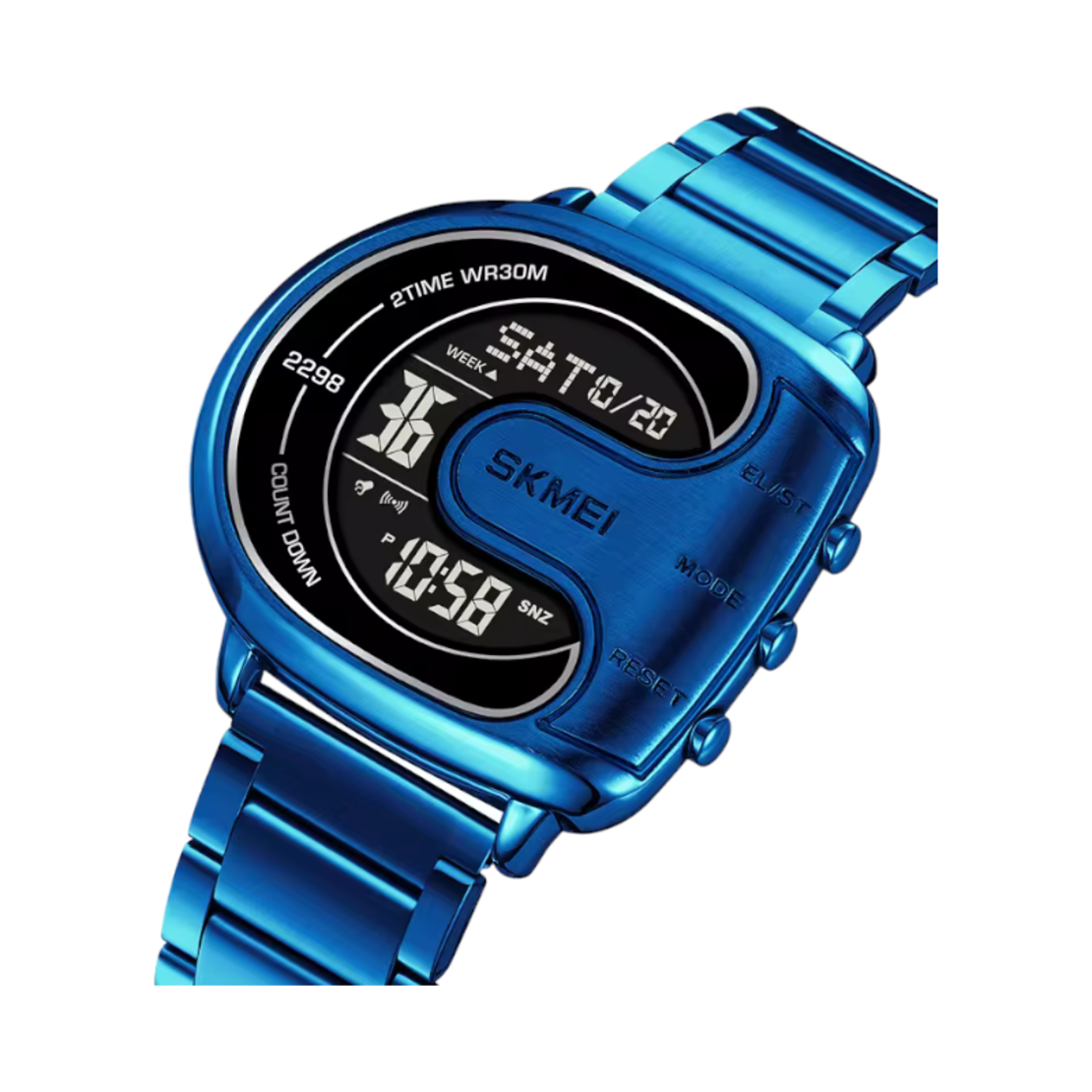 Ceas digital de mână - Skmei - 2298 - Albastru/Negru