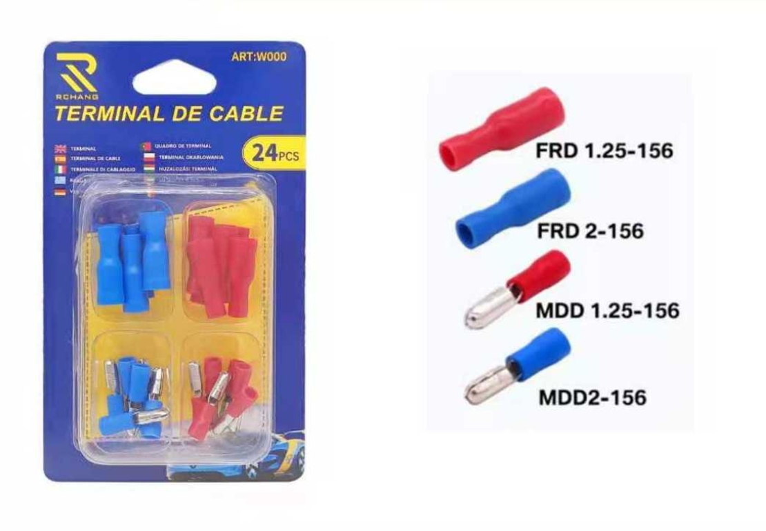 Set de 24 de urechi de cablu izolați - 105981