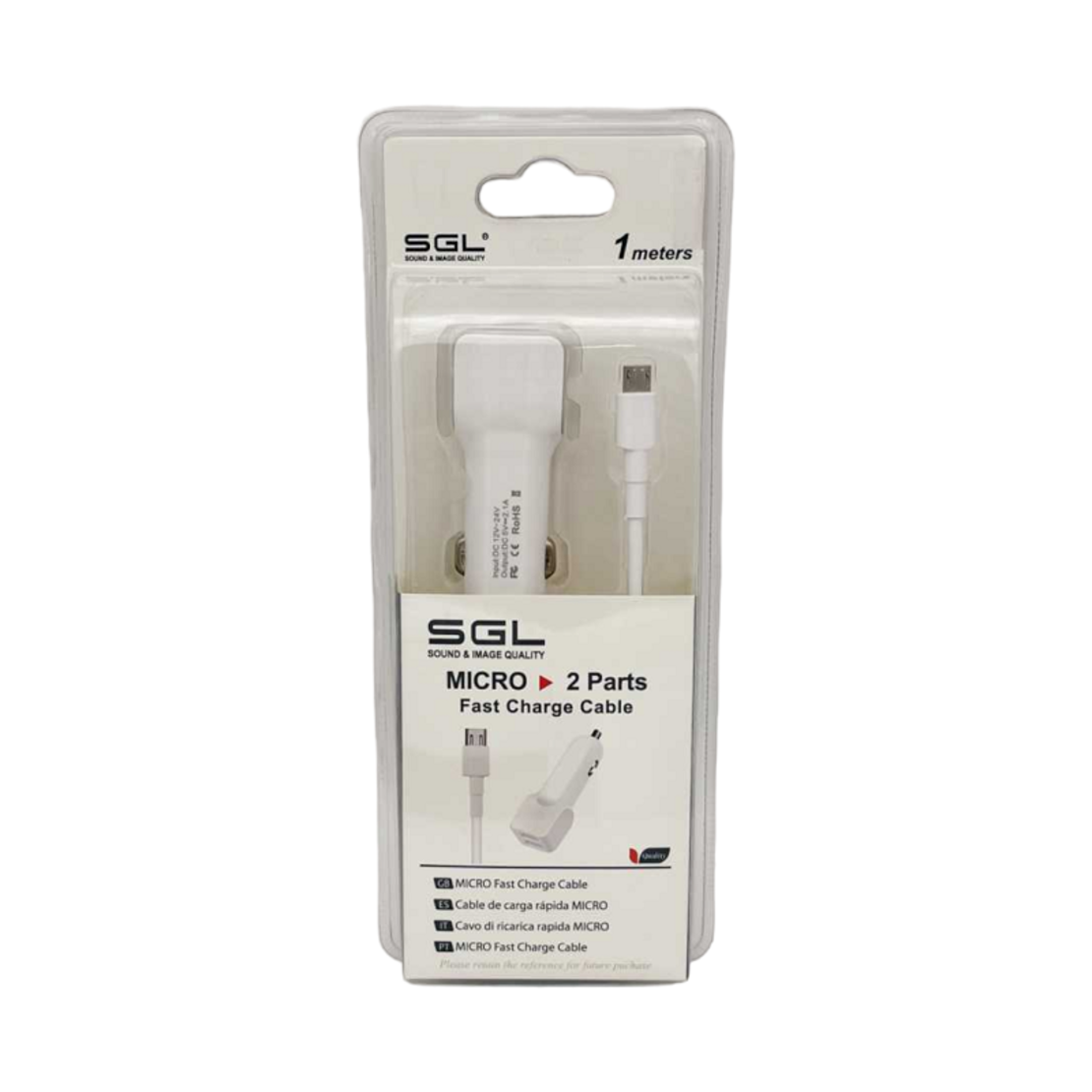 Incarcator bricheta auto - Micro USB - D13-V2 - 1m - 099682