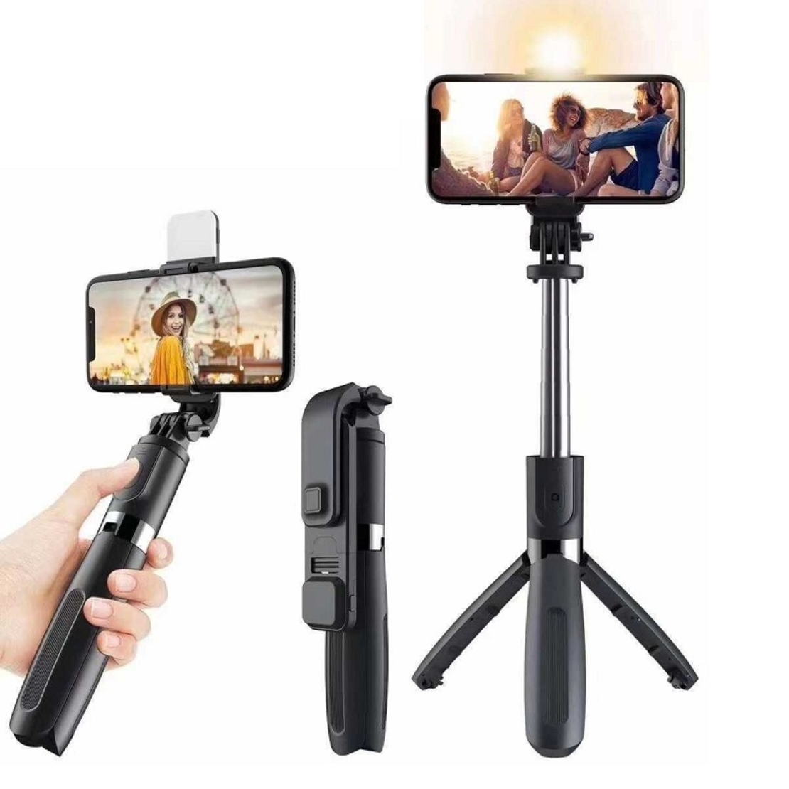 Trepied cu stick selfie și obiectiv - L02s - 882887
