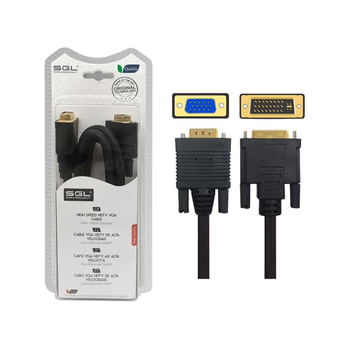 Cablu VGA la DVI - 1595-550 - 1,5 m - 095509