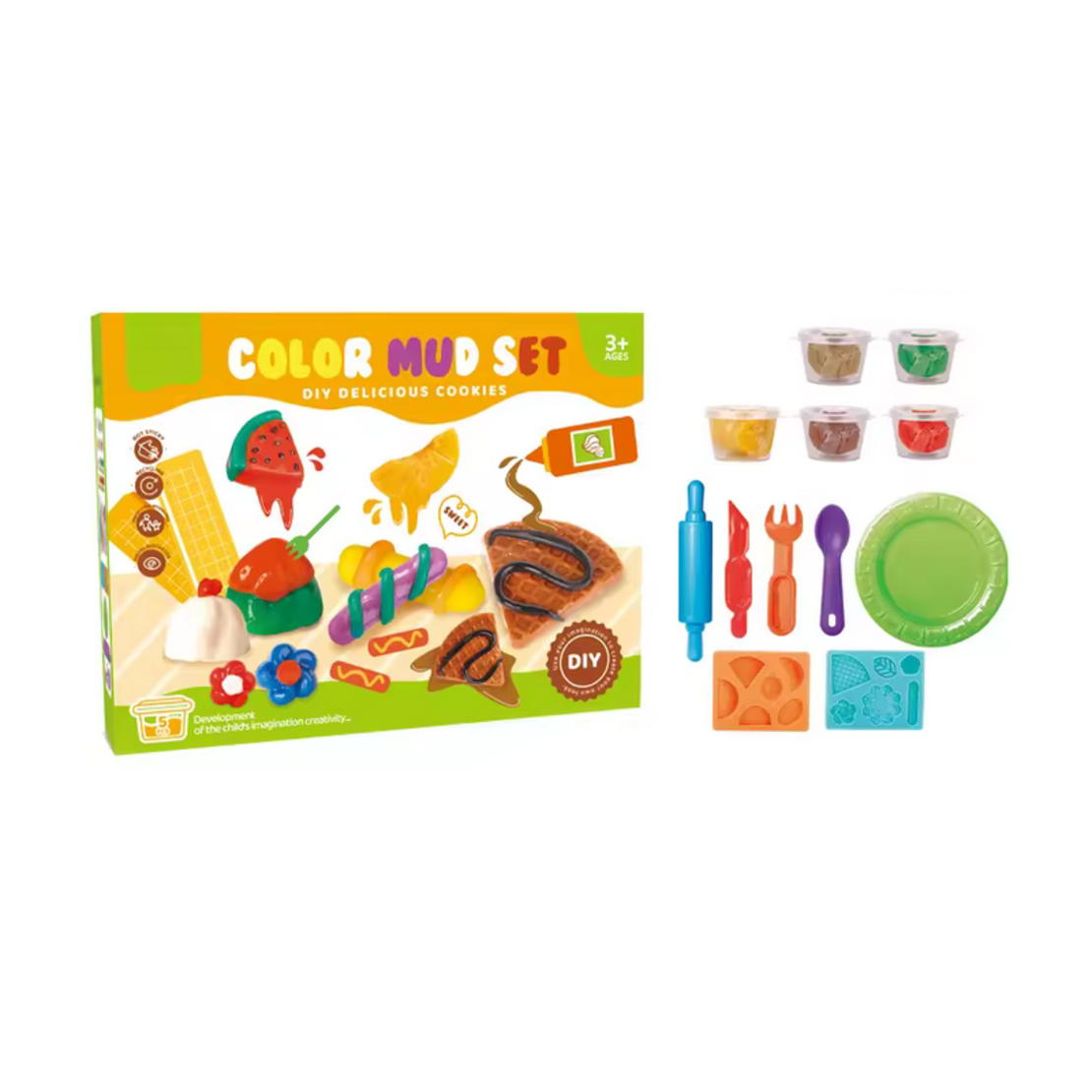 Set cu plastilina si forme pentru dulceata - 5838-137A - 310412